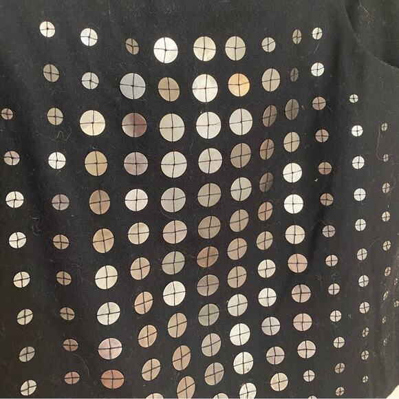 Vivienne Tam Mini Skirt Womens Justine Black Sequins Embellished Wool 8 - Picture 3 of 5